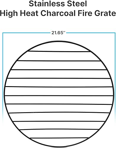 Miniatura 2 de SereneLife Rejilla de fuego de carbón de alto calor de acero inoxidable - Pieza de repuesto utilizada para SereneLife Número de modelo SLCARFP54
