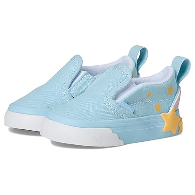 Vans Kids Slip On V Star (Infant/Toddler) Kids Shoes Blue/Multi