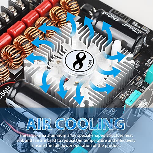 Image of XY-S350H 220W*2+350W 2.1 Bluetooth Power Amplifier Board Support Custom Bluetooth Name, 18V-36V Bluetooth Speaker Audio Amplifier Module (XY-S350H)