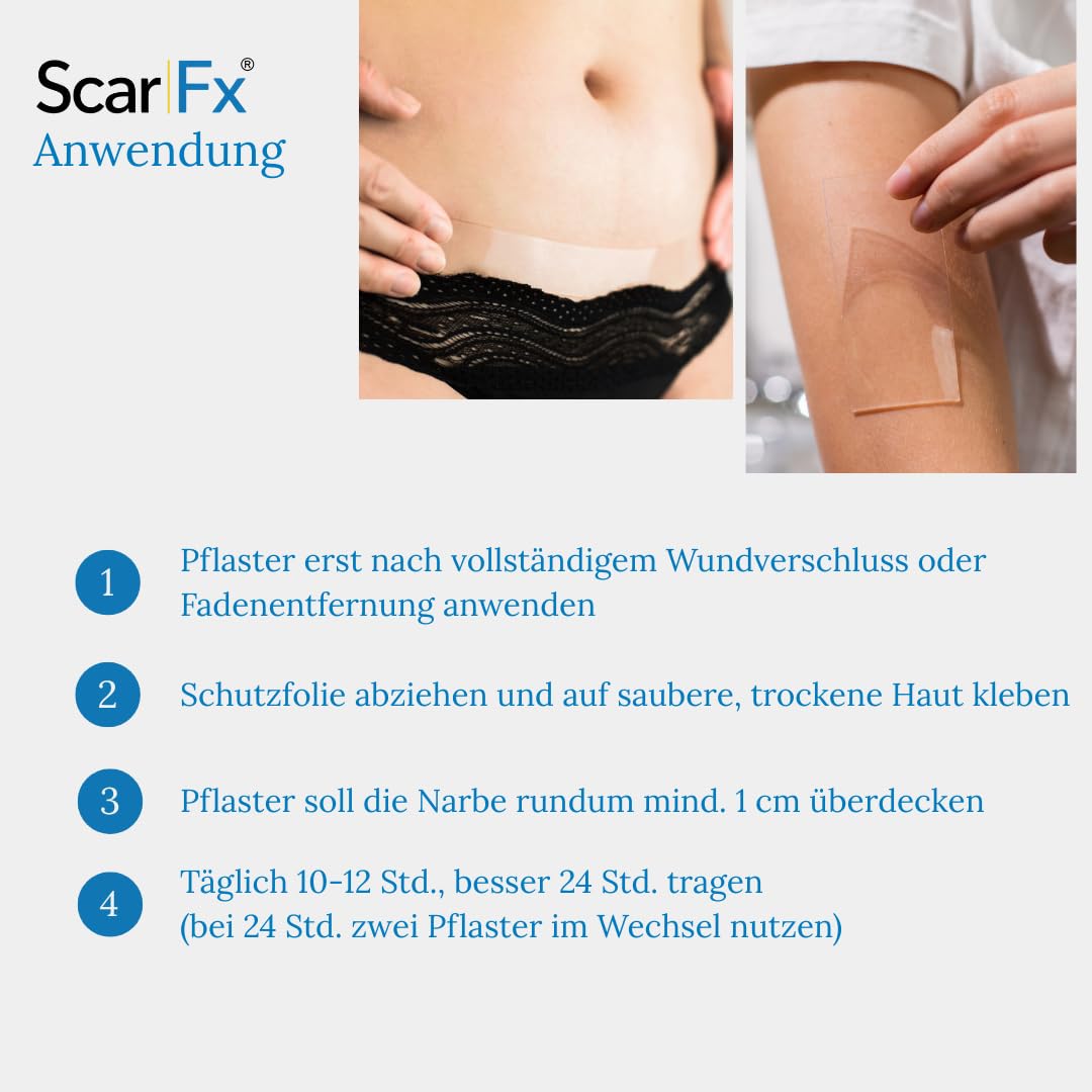 Scar FX Silikon Narben Pflast.3,75x12,5cm