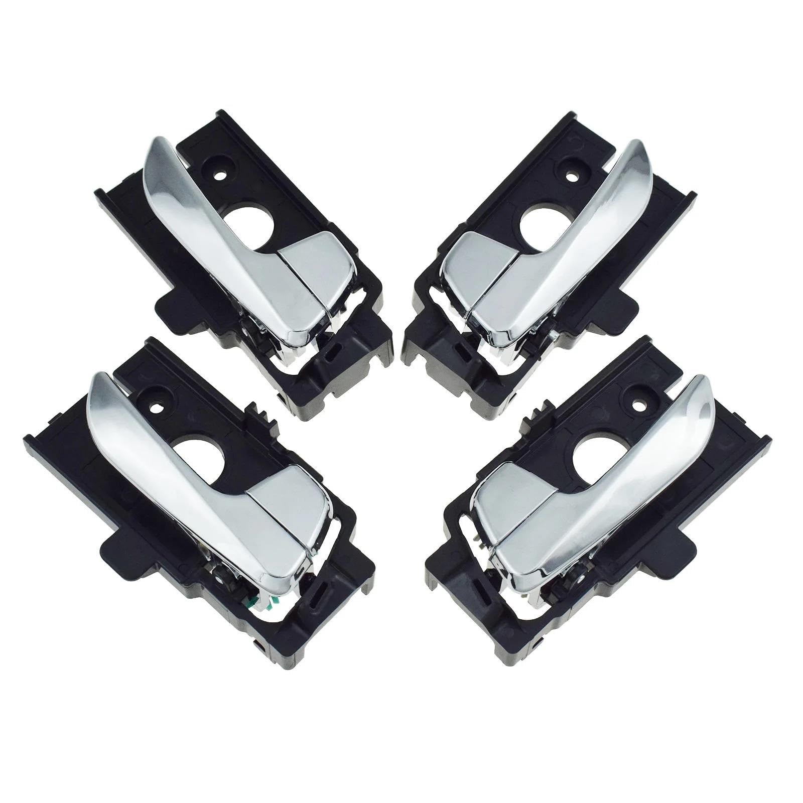 Fkhbzm One Color Car Inside Door Handle Front Rear Left Right 4Pc For Hyundai I10 For Grand X 2014-2018 82652-B4050 82651-B4020