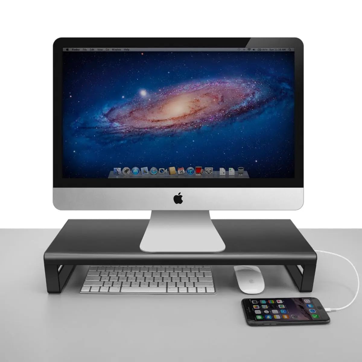 Support de moniteur multifonctionnel - Hub USB - ordinateur portable et ordinateur - Réhausseur pour ordinateur portable - moniteur