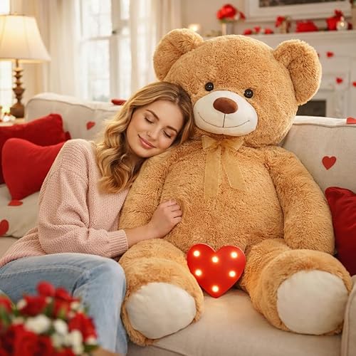Miniatura 2 de HollyHOME Oso de Peluche Gigante de 5 Pies Oso de Peluche Grande Animal de Peluche Cumpleaños Día de San Valentín Peluche para Niños y Novia 60