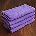Screen Mom Screen Cleaner Purple Microfiber Cloths (4-Pack) - Microfiber Screens Cleaner Cloths, TV Cleaning Cloth for Electronic Cleaners, Laptop, Computer & Car Screens Cleaning Kit, TV Cleaners