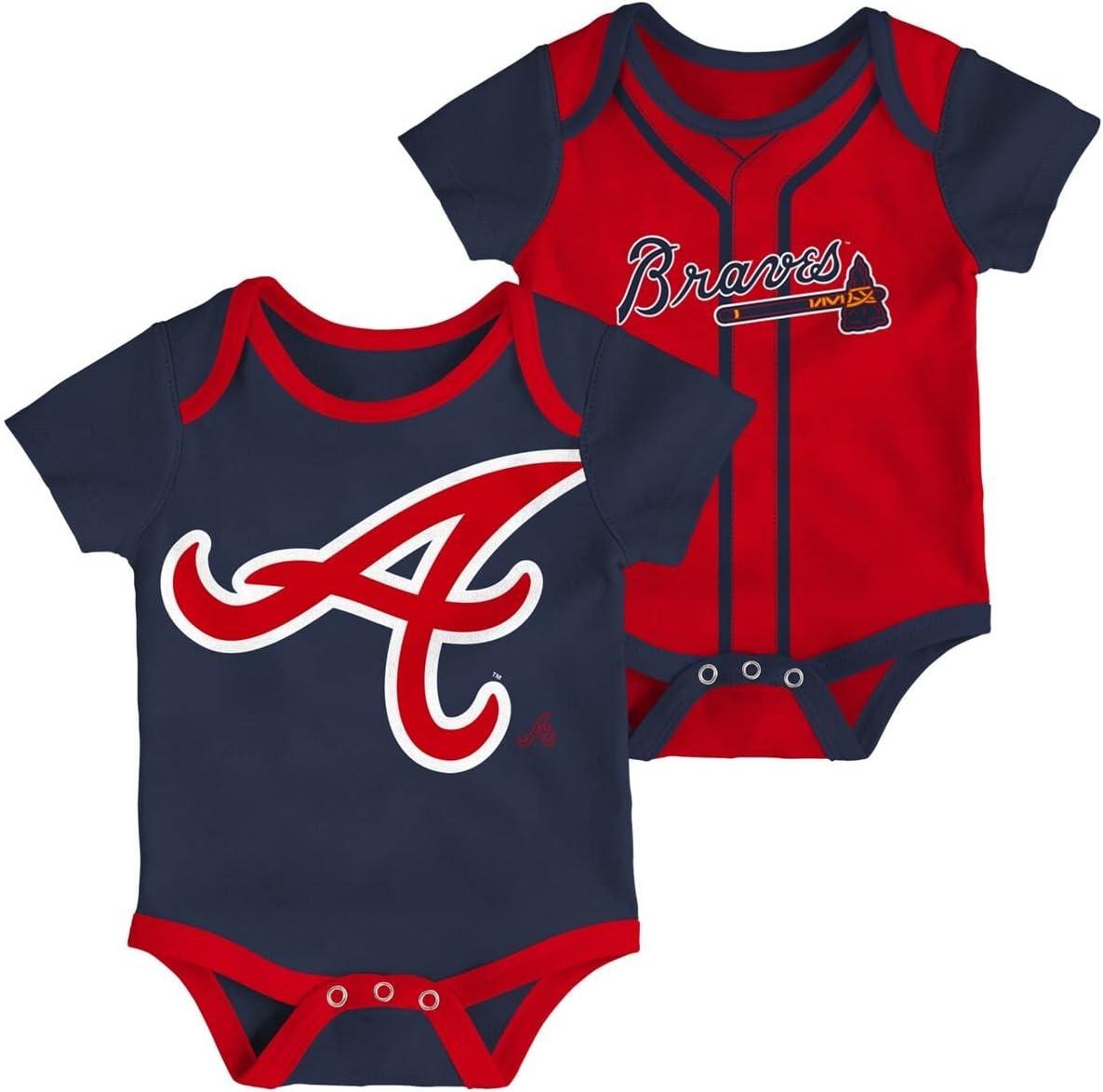 Outerstuff MLB Newborn & Infant Double 2 Pack Creeper Onesie Set - (0-24 Months)