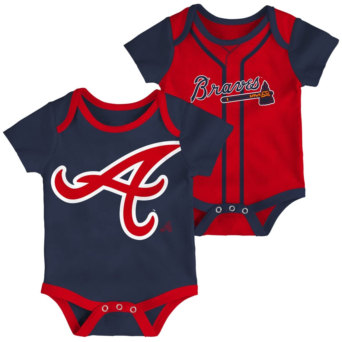 Outerstuff MLB Newborn & Infants 0-24 Months 2 Piece Team Graphic Onesie Creeper Bodysuit Romper Set (Atlanta Braves, 0/3 ... - Review, Price and Buying Guide