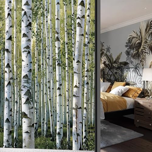 Vinilo adhesivo para ventana Watercolor Birch Tree 15.7x23.6 in miniatura 3