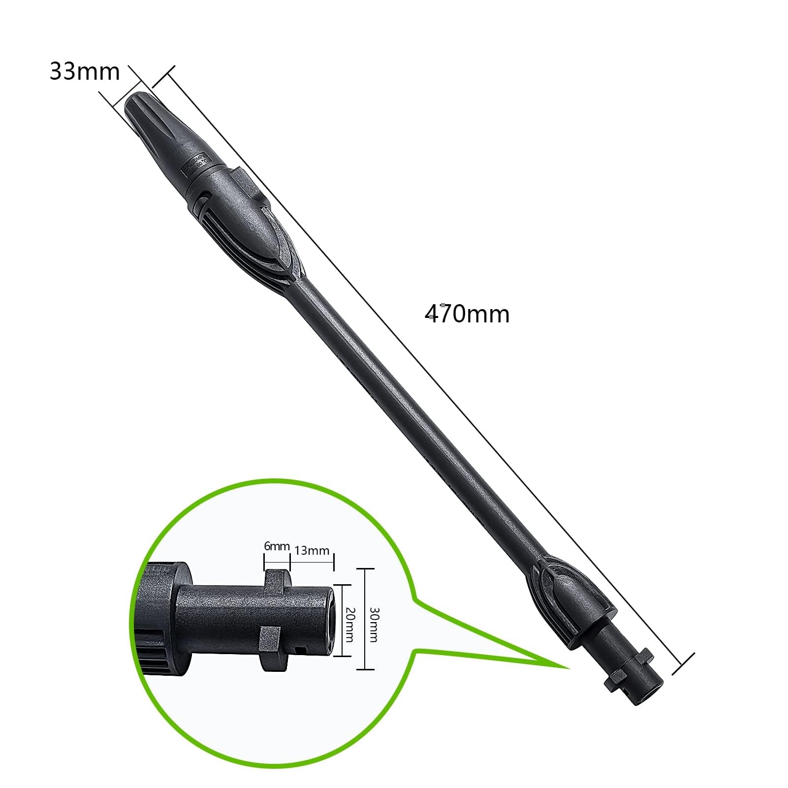 YUET Lanza de Limpieza para Karcher K2 K3 K4 K5 K6 K7 Lanza de chorro para limpiador de alta presión Boquilla de Pulverización de Alta Presión Lance Reemplazo Accesorios Lance de repuesto para Kärcher