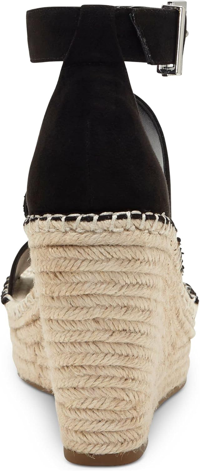 International Concepts INC Womens Black 1" Platform Comfort Ankle Strap Catiana Almond Toe Wedge Buckle Espadrille Shoes 6.5 M - Image 2