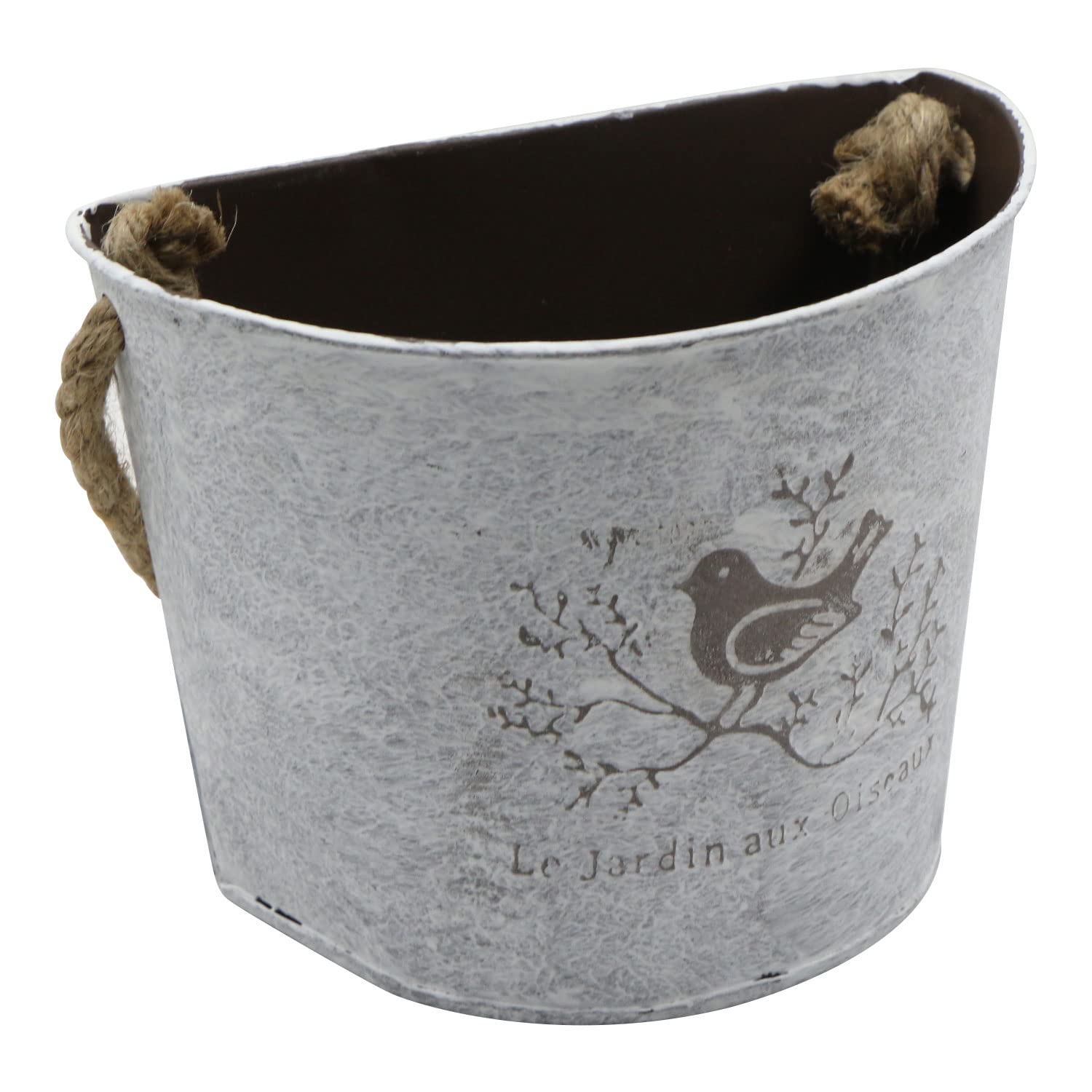 Blumenkorb Pflanzgefäße Hängetöpfe Blumentopf Wandvase Halbrunde Hängende Blumenkübel Innen und Außen Wand Hänge Dekoration für Innenhof Gartendekoration Sukkulenten Kräuterwand, 2 Stück