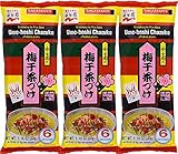 Nagatanien Ume-Boshi Chazuke 6pcs Pickled Plum Flavor 1.16oz (3 Pack)