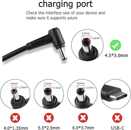 90W Chargeur Compatible avec ASUS Vivobook Pro 14 15 OLED KM3500QA M3401QA Vivobook 17X K3704 K3704VA 16X F1605VA F1605 16 OLED F1603 15X OLED S3504YA M3504YA M3504 15 M1502IA - 3