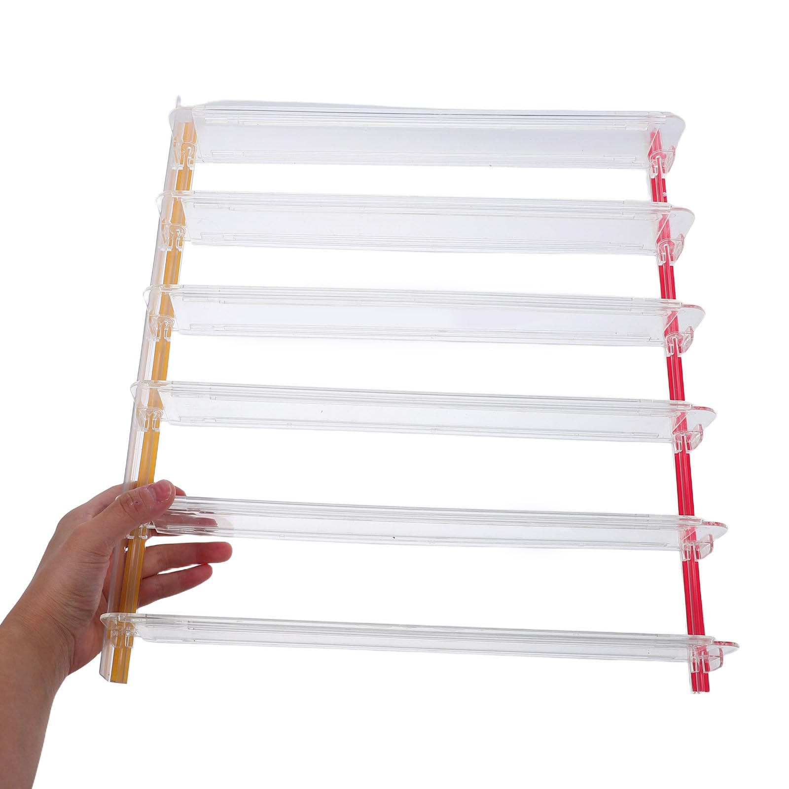 Divisori Scaffale Telescopici in Acrilico Trasparente per Libri e Alimenti