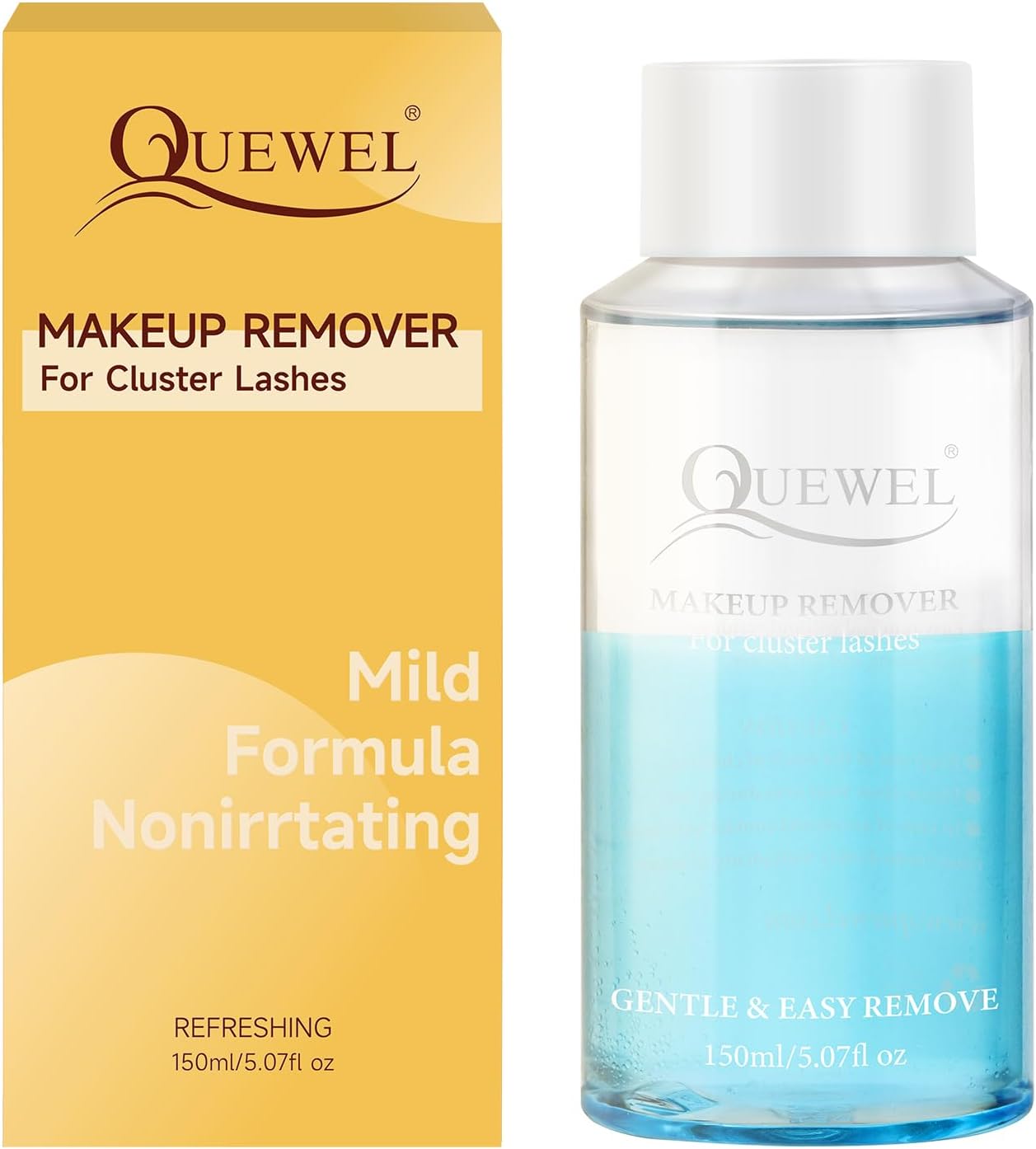 Lash Clusters Glue Remover 150ml Cluster Lashes Remover for Eyelash Clusters Gentle Water-Oil Texture DIY Lash Extensions Remover by QUEWEL