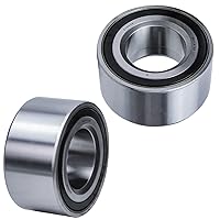 Vista 45 de Detroit Axle - 2 bujes de rodamiento de rueda traseros para Suzuki Aerio 2002-2007, Suzuki Esteem 1995-2002, 2 rodamientos de rueda completos