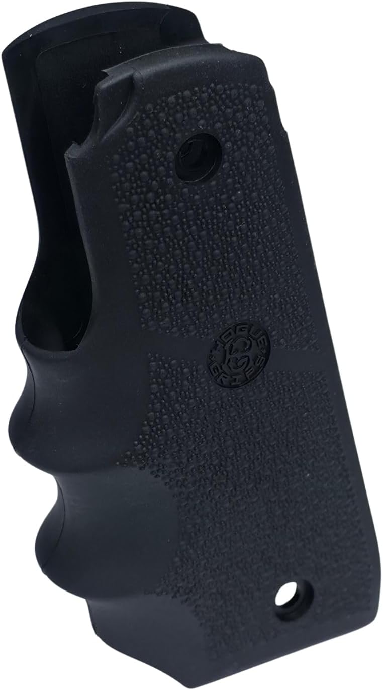 Hogue OverMolded Rubber Grip for Ruger MK IV MKIV 22/45 with Finger Grooves, Black - 79080