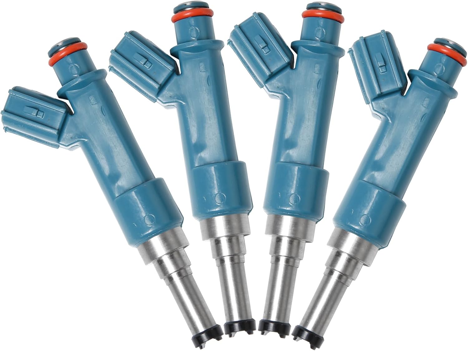 Fuel Injector Set of 4 Replacement by AA Ignition - Compatible with Lexus and Toyota Vehicles 1.8L - 2011-2017 CT200H, Prius, Prius Plug-in, Prius V - Replaces 23250-37020, 23250-37021, 297500-1580