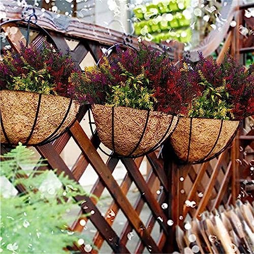 16 Bundles Outdoor Artificial Flowers Artificial Lavender Flowers Uv Resistant Plastic Faux Flowers For Room Decor Hanging Plants Home Indoor Outdoor And Garden Decor (Mixed Color)