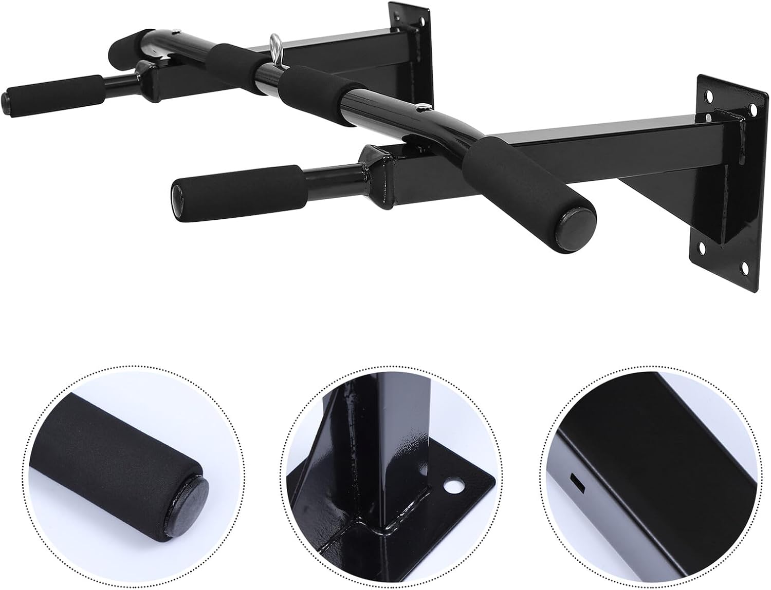 Operitacx Adjustable Wall Mount Pull up Bar for Home Gym Multi-functional Fitness Device Heavy-duty Chin up Bar Strength Training Equipment for Upper Body Workout