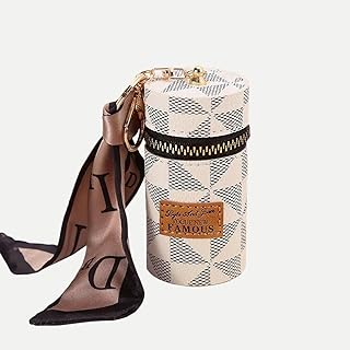 European & American Vintage Mini Bucket Bag Simple Pendant Lipstick Envelope Vintage Women's Small Purse Portable Keychain Wallet Fashionable Mini Storage Lipstick Case coin pouch(White triangle)