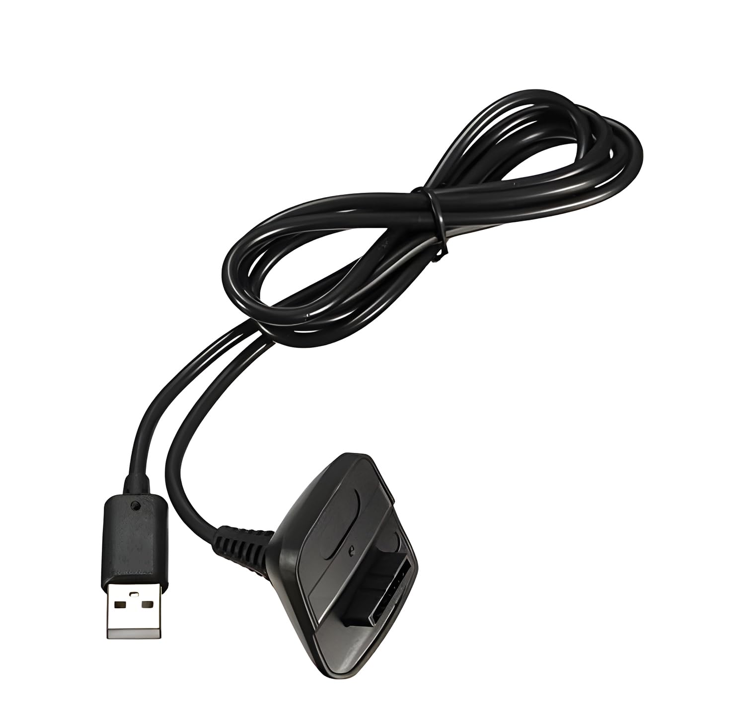 QUMOX Paquete de 2 Cables de Carga de 1,5 m para Xbox 360, Controlador inalámbrico Cable de Carga USB Compatible con Controladores de Juegos inalámbricos Microsoft Xbox360 / Xbox 360 Slim