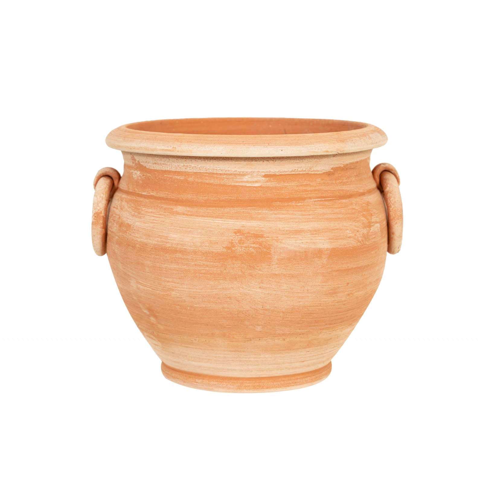 Biscottini Vasi terracotta artigianali 30x28x30 cm | Vaso terracotta interno ed esterno | Vasetti piante grasse Made in Italy