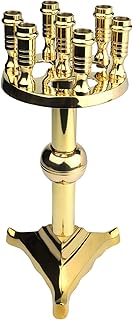 Needzo Classic Brass Candelabra, Religious Church Supplies, 9.25 Inches