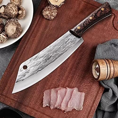 Meat cleaver, Knife Cleaver Chinese Chopping Knife Hand Forged Meat Cleaver Kitchen Knife Butcher Knife Meat Cleaver Chef Boning Knife Serbia Outdoor Knife Cutting Vegetable Cleaver Knife