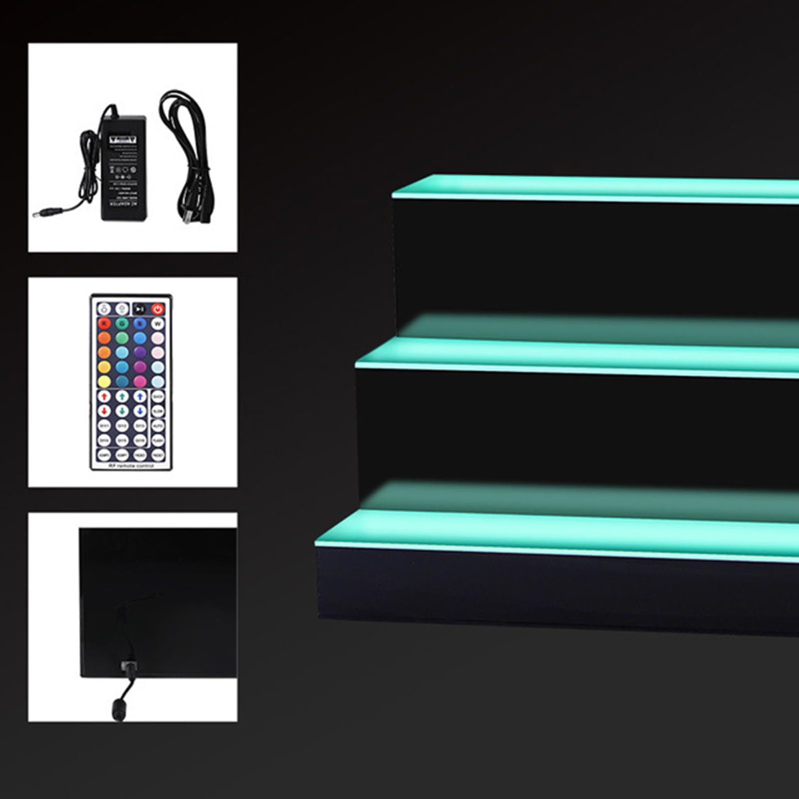 Amazon.co.jp: LEDライト付き酒瓶ディスプレイ棚、バーボトル