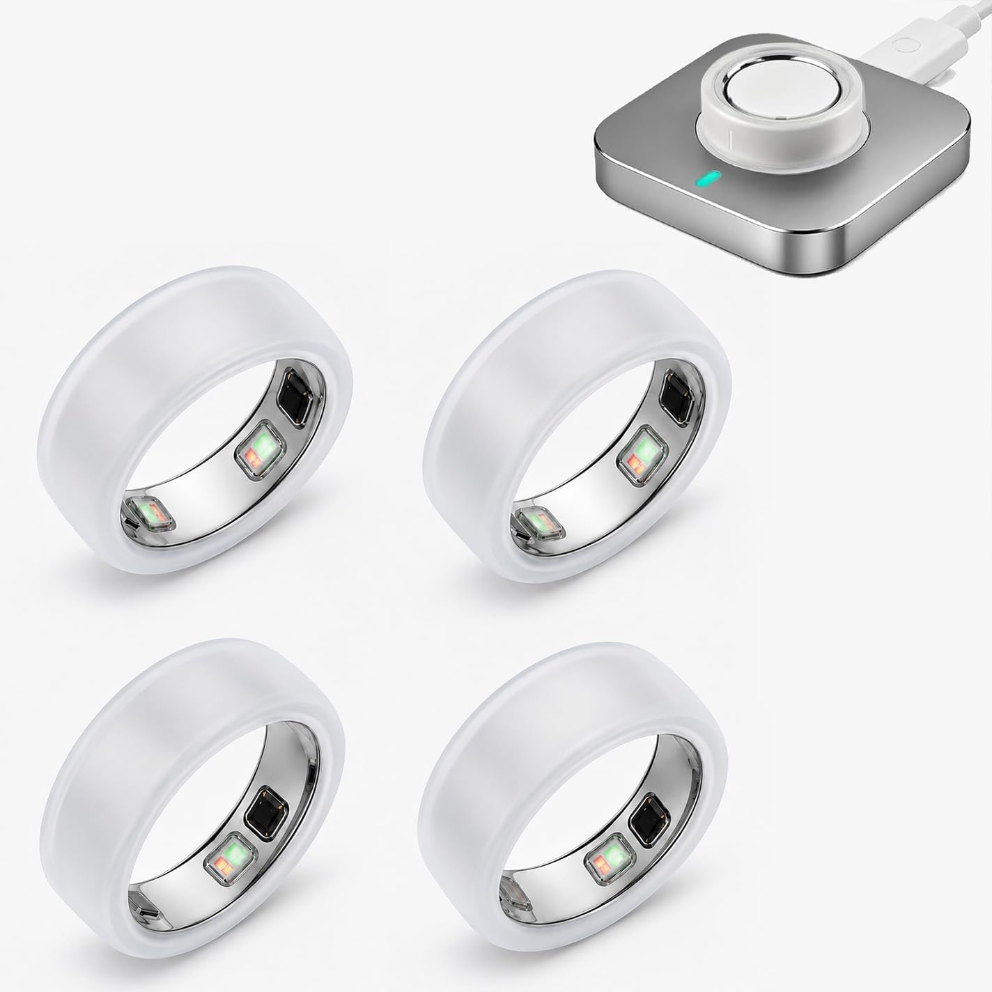 8Pack Ring Cover Compatible with Oura Ring 5,Silicone Protector