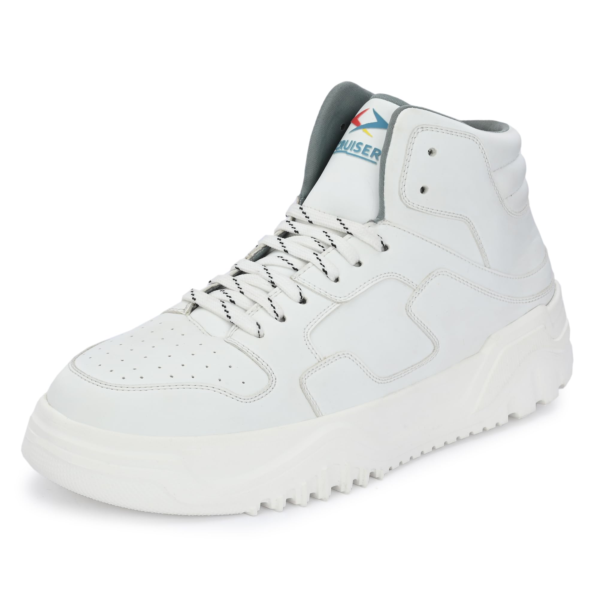 Cruiser Mens Trey White Sneakers_6 UK (2563-6) (B0CJVL6HZQ) Amazon Price History, Amazon Price Tracker