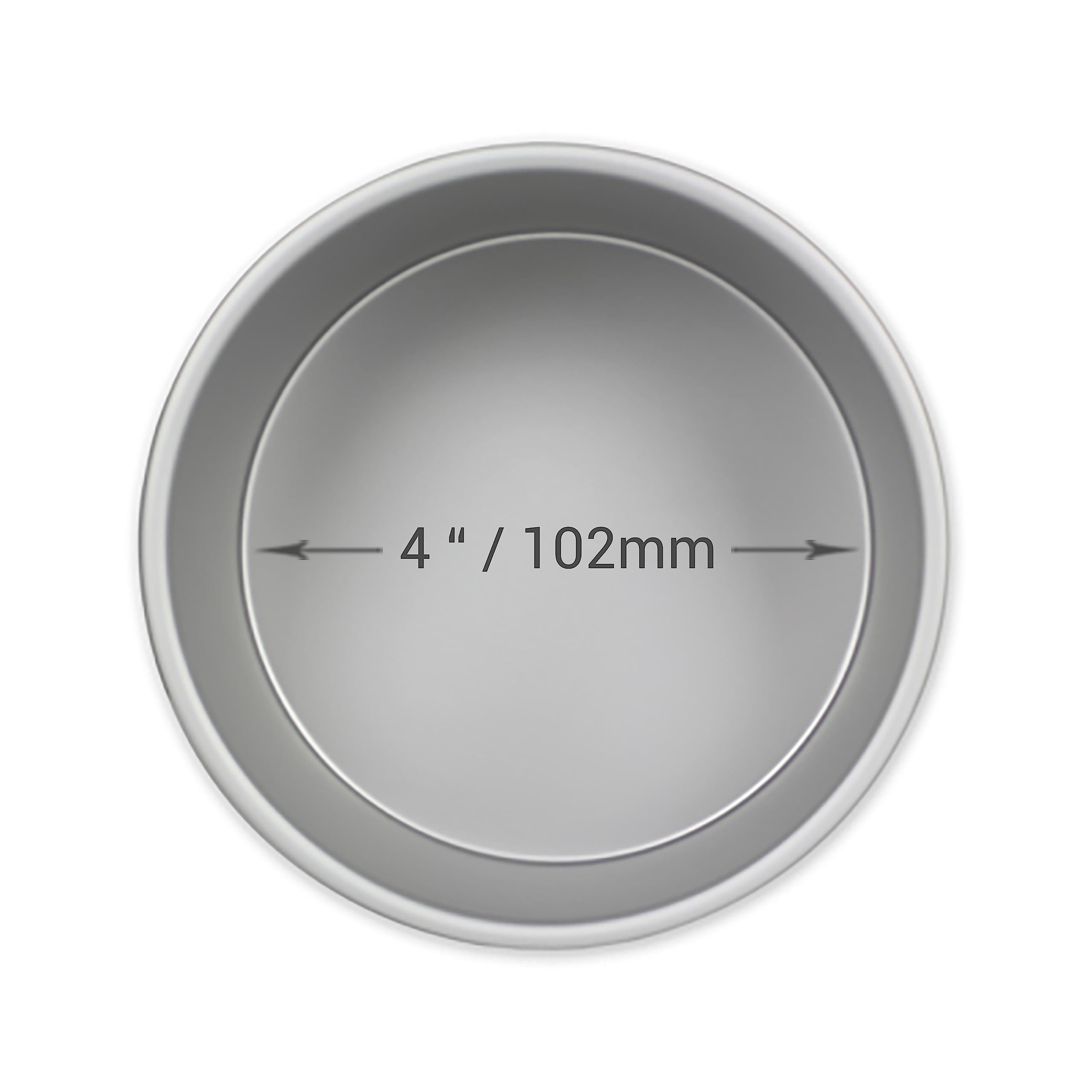 PME Round Cake Pan 4" / 102mm - Aluminium Baking Pan (51mm / 2" Deep)