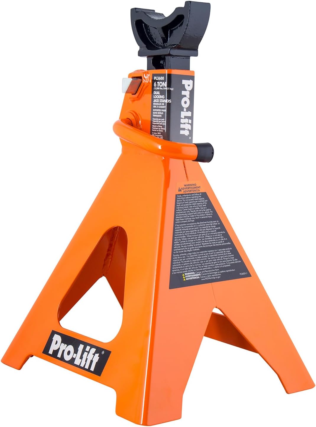 Pro-LifT Heavy Duty 6 Ton Jack Stands Pair - Double Locking Pins - Handle Lock and Mobility Pin for Auto Repair Shop with Extra Safety