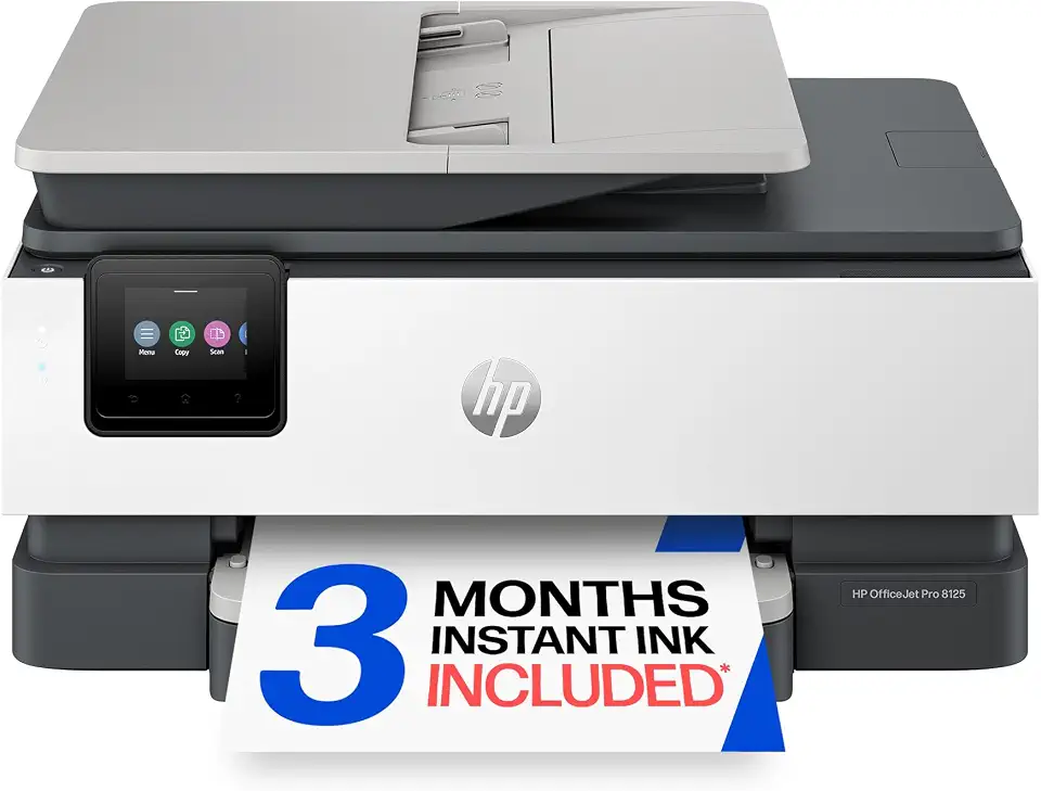 HP Impressora colorida sem fio OfficeJet Pro, tinta instantânea; impressão frente e verso