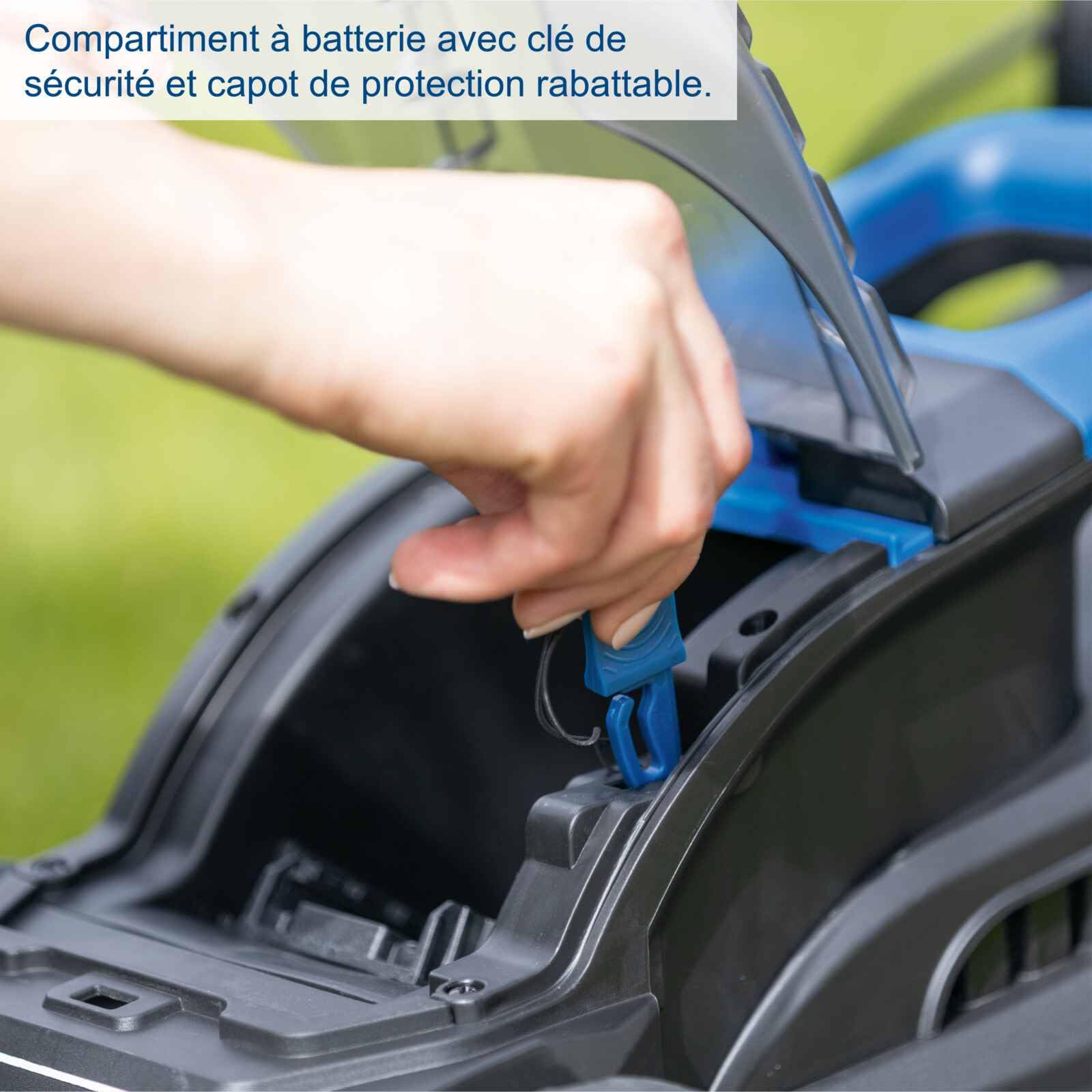 Scheppach Tondeuse à Gazon sans Fil BC-MP320-X 20V Brushless 32cm 250-300 m2 20-60mm Bac 30L Batterie 4Ah Chargeur 2,4A