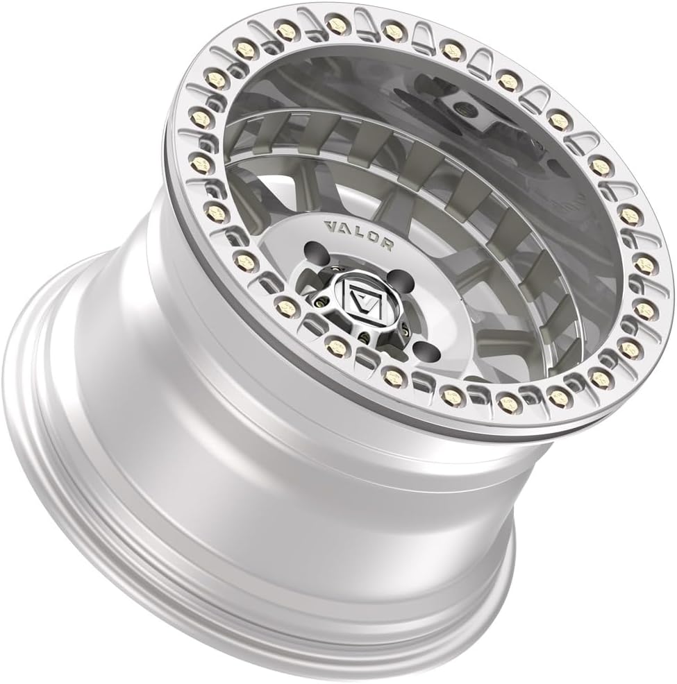 15x10 Valor Offroad V09 Raw Machined BEADLOCK UTV Wheel 5x4.5 (0mm)
