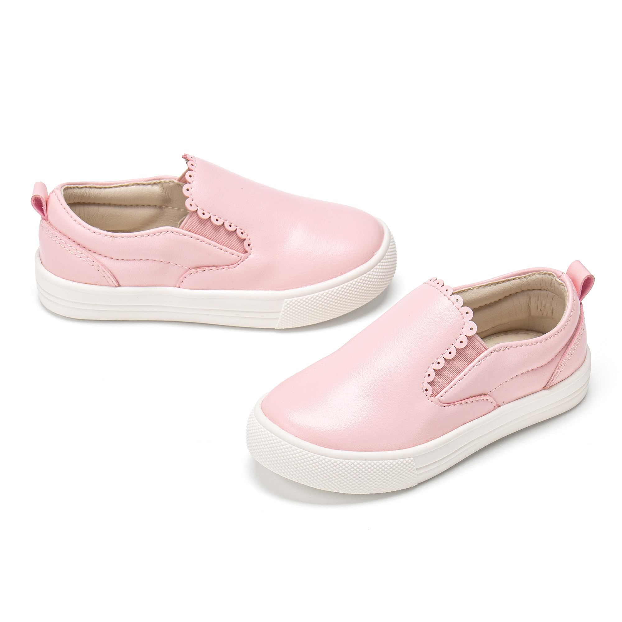 Sparkly Sneakers for Girls 3-12 Years Slip-On Comfort Fit Casual Princess Shoes