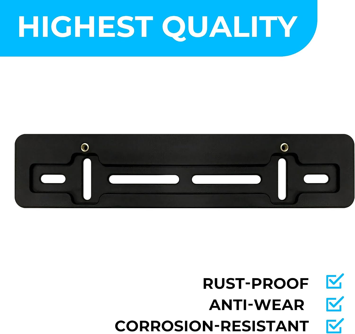 Front Bumper License Plate Bracket Compatible with Subaru 2000-2026, Plate Holder Set w 6 Unique Screw Bolts & Wrench Kit, License Tag Mounting Kit, Quality Plate Holders, Car Accessories image 3