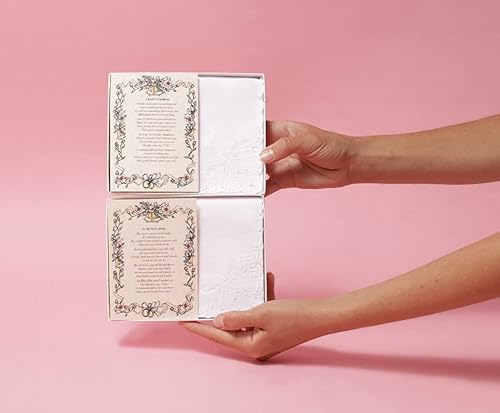 Miniatura 6 de Pañuelo de boda, pañuelo de poesía (para el padre de la novia), blanco, recuerdo de boda, hermoso poema, recuerdo de larga duración para el papá de