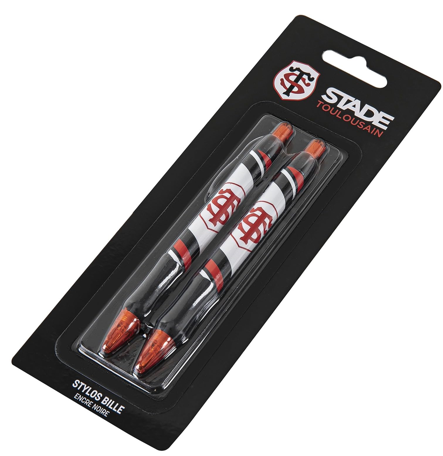 STADE TOULOUSAIN 2 x Stylo bille Collection officielle Toulouse Rugby