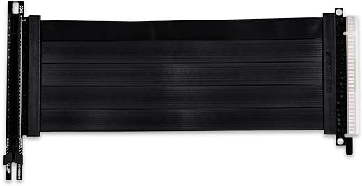 Lian Li PW-PCI-420 PCI-e 4.0 X16 Riser Cable – Black I Supports Transfer Rates of 16GT/s bit Rate.