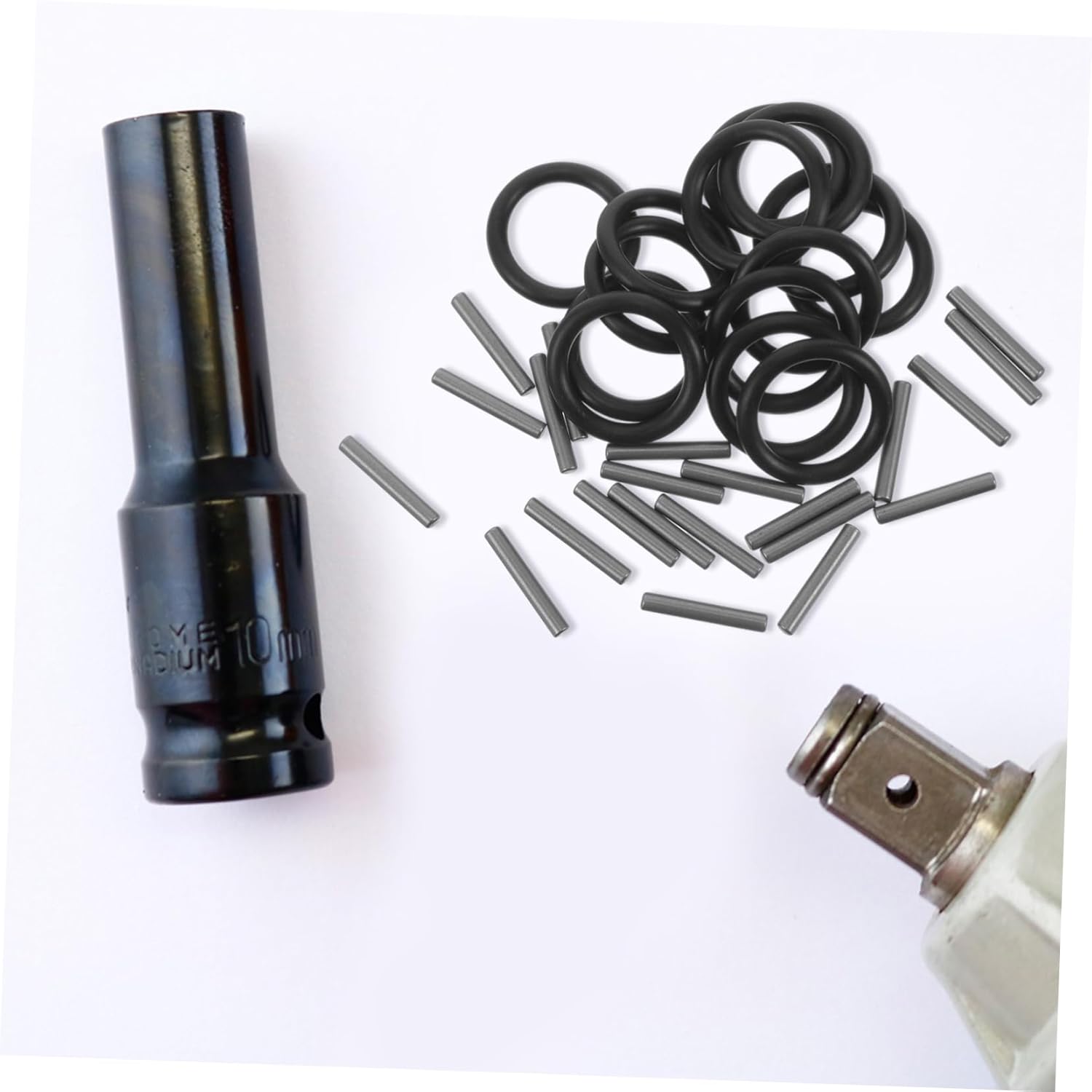 10sets Impact Driver Socket Attachment Rubber Ring and Pin for Wrench Sealing Gasket for Efficient Tool Performance and Versatile Applications