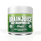 Nootropics Brain Support Supplement, Gluten Free Powder for Energy and Focus, Drink Mix with L Theanine, Alpha GPC, Vitamin B, Organic Green Tea Extract Caffeine, Classic, 15 Servings
