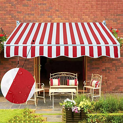 Tenda da sole a manovella per patio, 200 x 150 cm, montaggio a parete, baldacchino, protezione UV, impermeabile, design a braccio articolato, angolo regolabile, parasole retrattile in alluminio.