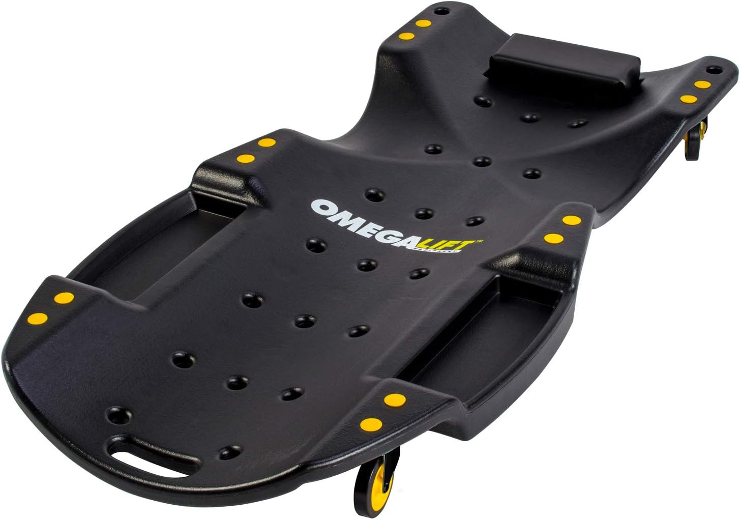 Equipment 48" Plastic Creeper with Dual Tool Trays
