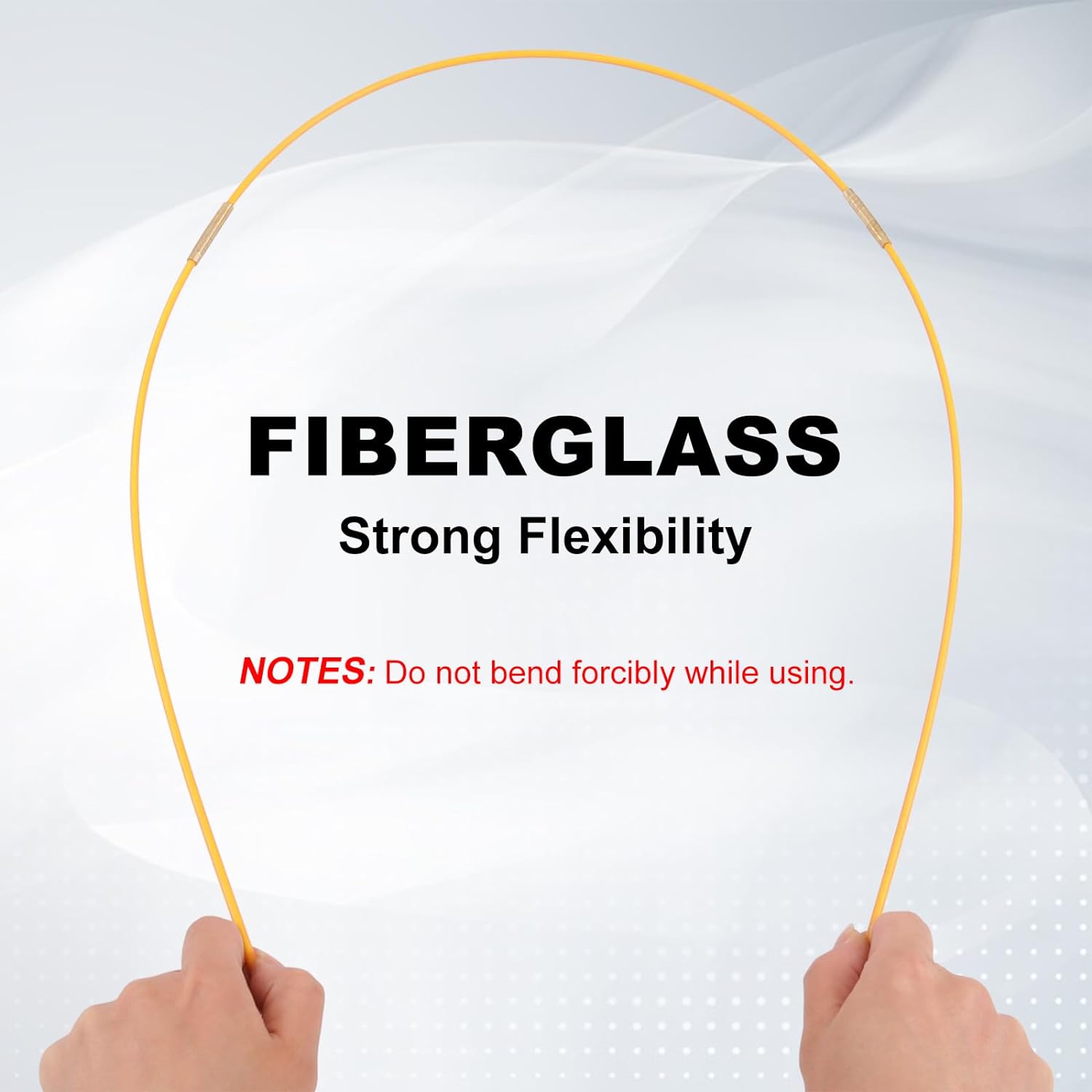 22FT Fiberglass Running Electrical Wire Cable Pulling Fish Tape kit in a Carrying Case Through Wall Cable Snake Rods Electrical Tools Kit with Different Attachments