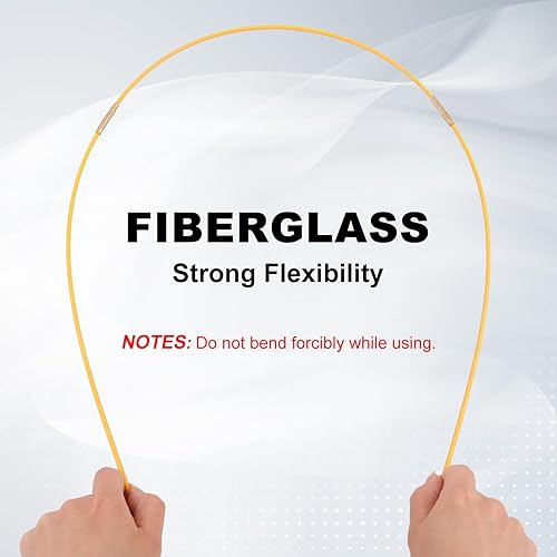 Miniatura 10 de Kit de cinta de pescado de 11 pies de fibra de vidrio con 5 accesorios diferentes y herramienta de cinta de pescado en un estuche de transporte