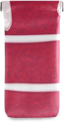 susiyo Red Velvet Cake Seamless Glasses Case Portable Microfiber PU Leather Soft Sunglasses Bag Eyeglasses Pouch Holder Squeeze Top for Women Men