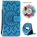 Leather Wallet Case for Samsung Galaxy S9 Plus (2018 Release), Credit Cards & Changes Holder, Colorful Art Mandala Design, Magnetic Durable Flip Cover Kickstand case for S9 Plus(6.2 inch)-Blue