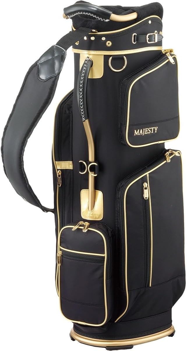 Majesty Light Caddy Bag CB2028 9 Type (Lightweight/5.1 lbs (2.4 kg) (Black)